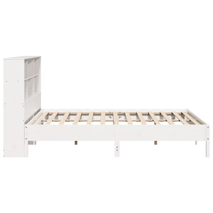 vidaXL Bookcase Bed without Mattress White 180x200cm Solid Wood Pine