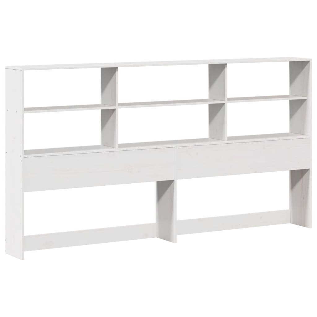 vidaXL Bookcase Bed without Mattress White 180x200cm Solid Wood Pine