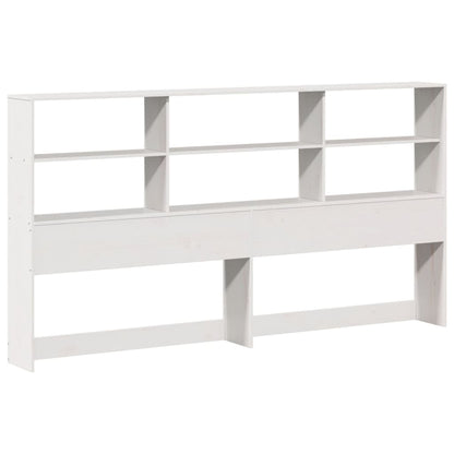 vidaXL Bookcase Bed without Mattress White 180x200cm Solid Wood Pine