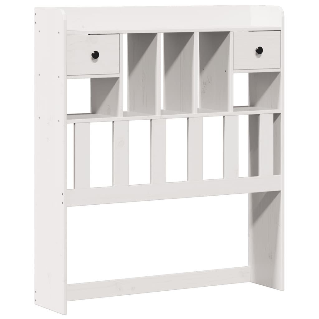 vidaXL Bookcase Bed | White | Solid Pine wood | Single | Bookcase Bed