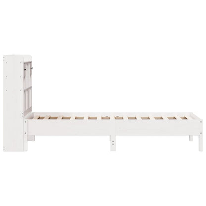 vidaXL Bookcase Bed | White | Solid pinewood | Single | Bookcase Bed