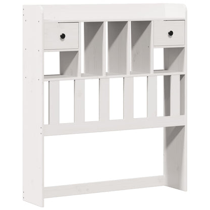 vidaXL Bookcase Bed | White | Solid pinewood | Single | Bookcase Bed