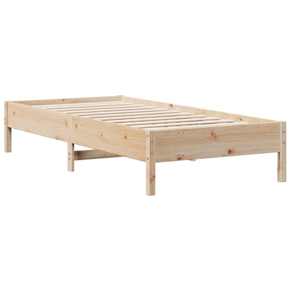 vidaXL Bookcase Bed without Mattress 75x190 cm Small Single Solid Wood Pine