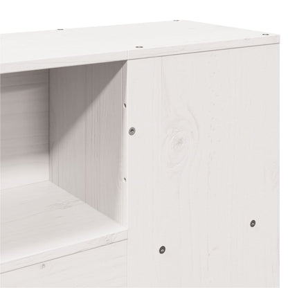 vidaXL Bookcase Bed without Mattress White 140x200cm Solid Wood Pine
