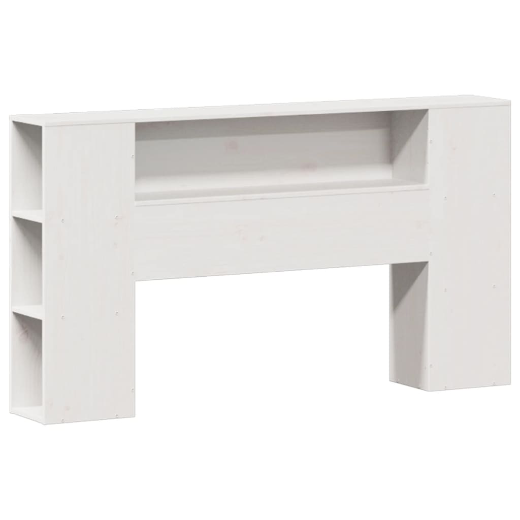 vidaXL Bookcase Bed without Mattress White 140x190cm Solid Wood Pine