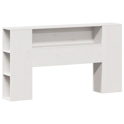 vidaXL Bookcase Bed without Mattress White 140x190cm Solid Wood Pine