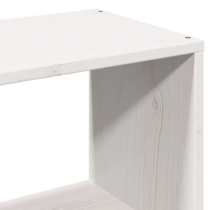 vidaXL Bookcase Bed without Mattress White 160x200cm Solid Wood Pine