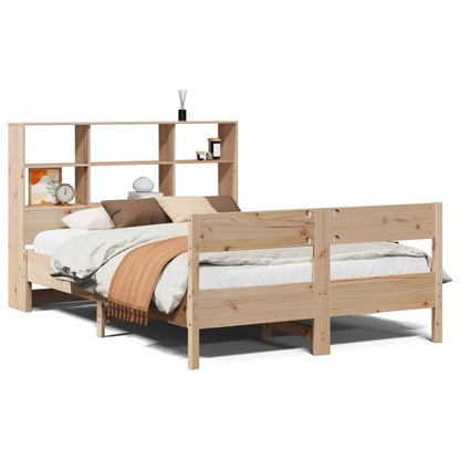 vidaXL Bookcase Bed without Mattress 150x200 cm King Size Solid Wood Pine