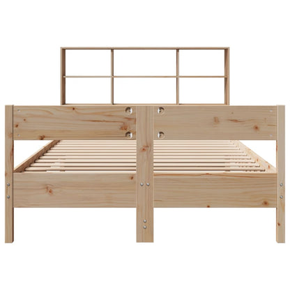 vidaXL Bookcase Bed without Mattress 150x200 cm King Size Solid Wood Pine