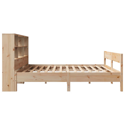 vidaXL Bookcase Bed without Mattress 150x200 cm King Size Solid Wood Pine