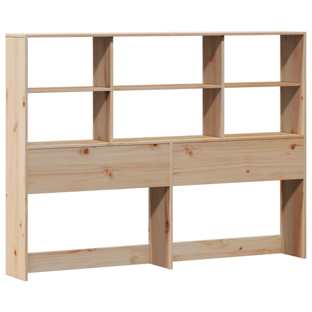 vidaXL Bookcase Bed without Mattress 150x200 cm King Size Solid Wood Pine