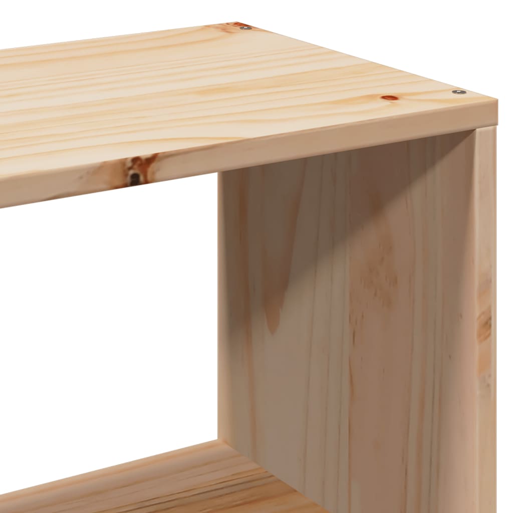 vidaXL Bookcase Bed without Mattress 150x200 cm King Size Solid Wood Pine