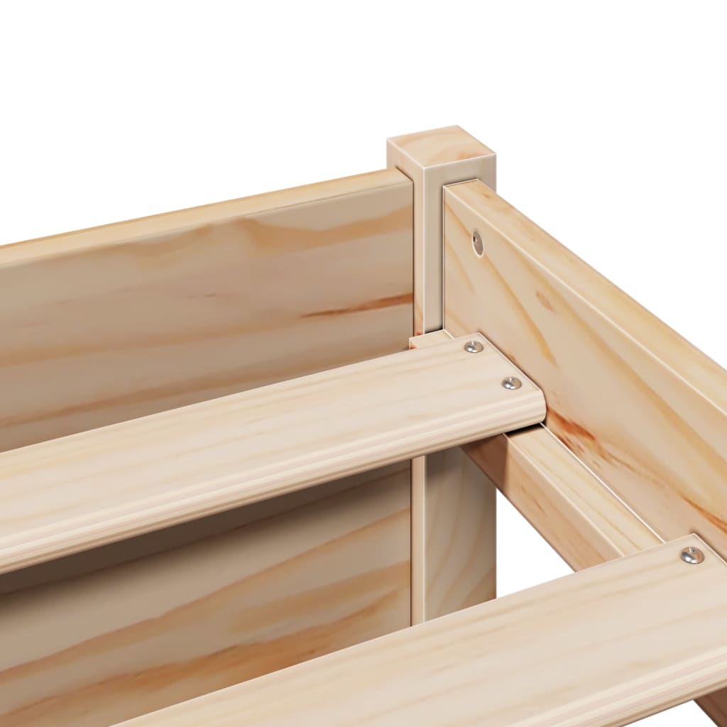 vidaXL Bookcase Bed without Mattress 150x200 cm King Size Solid Wood Pine