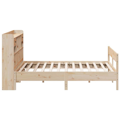 vidaXL Bookcase Bed without Mattress 180x200cm Super King Solid Wood Pine