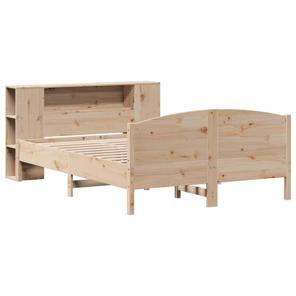 vidaXL Bookcase Bed without Mattress 160x200cm Solid Wood Pine