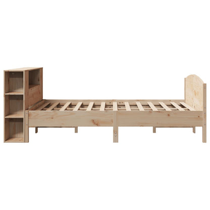 vidaXL Bookcase Bed without Mattress 160x200cm Solid Wood Pine