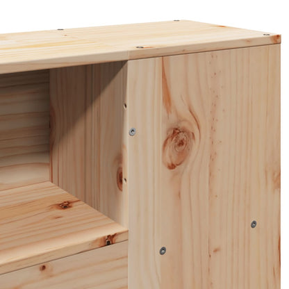 vidaXL Bookcase Bed without Mattress 160x200cm Solid Wood Pine