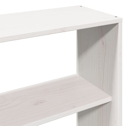 vidaXL Bookcase Bed without Mattress White 180x200 cm Super King Solid Wood Pine