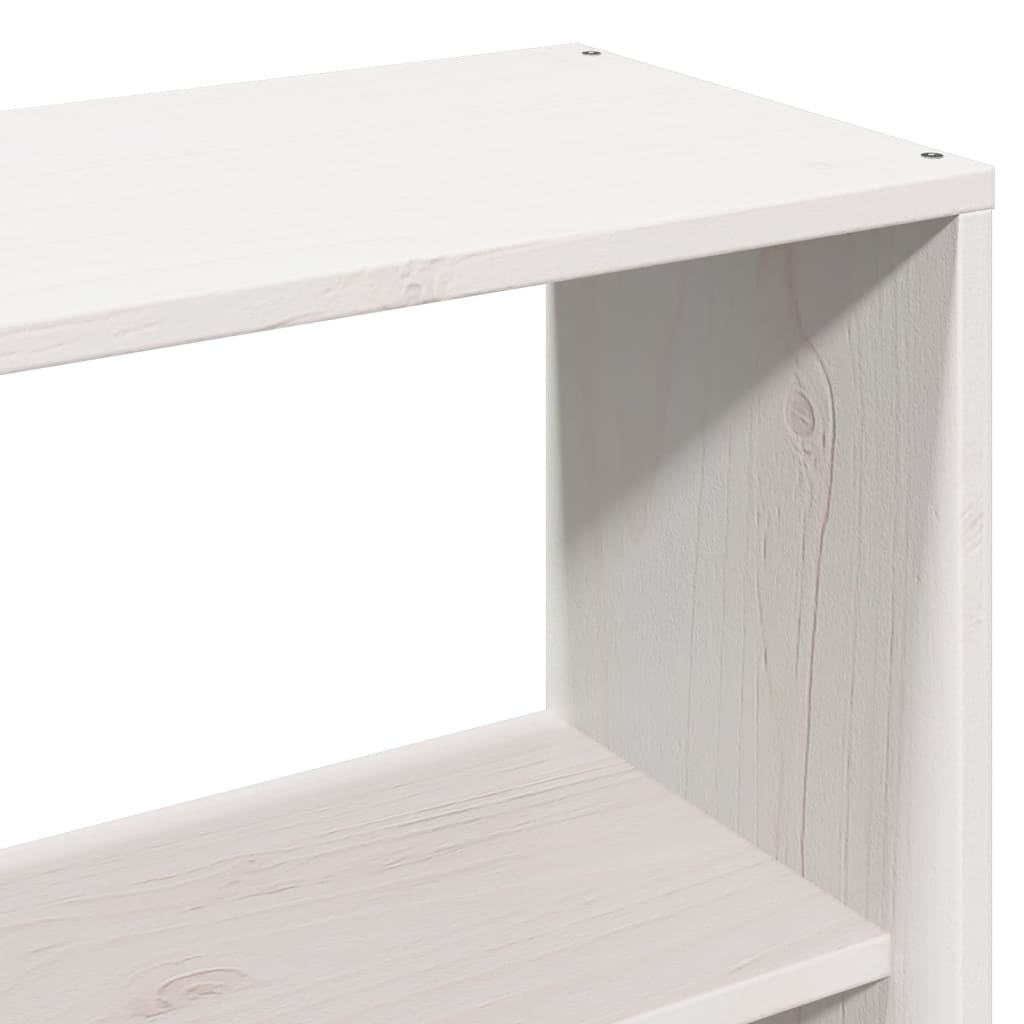 vidaXL Bookcase Bed without Mattress White 160x200cm Solid Wood Pine