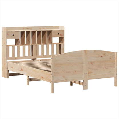 vidaXL Bookcase Bed without Mattress 140x200cm Solid Wood Pine