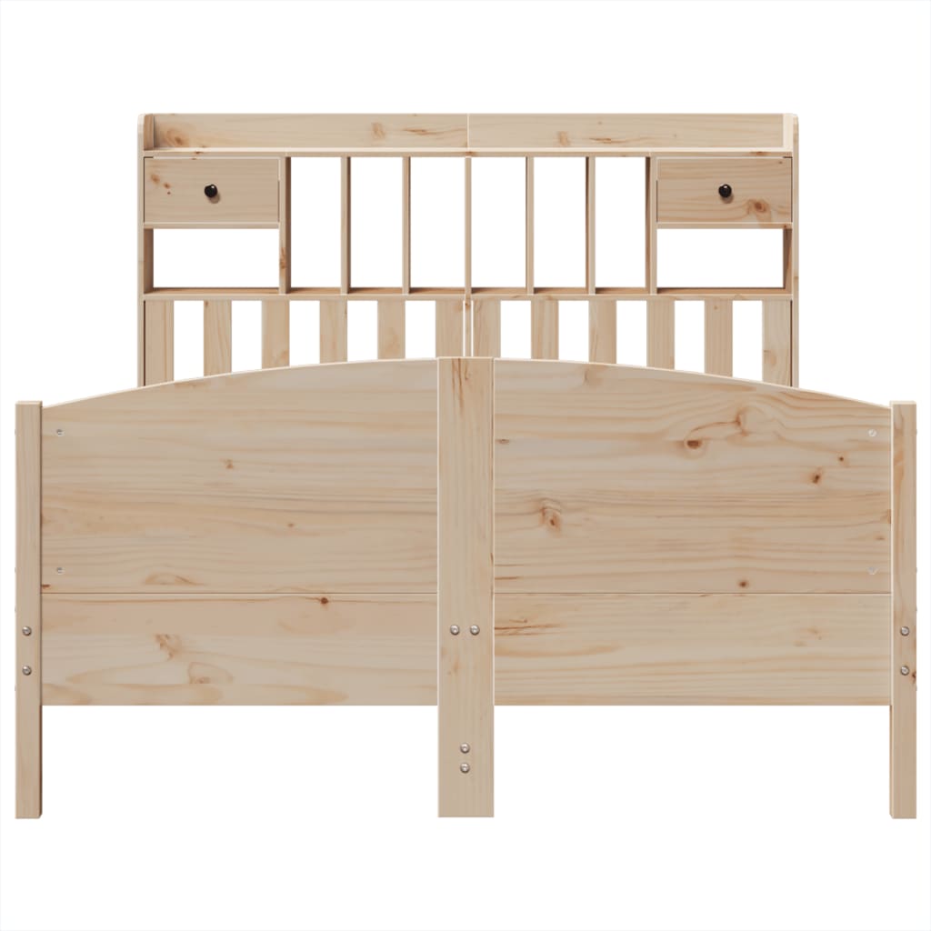 vidaXL Bookcase Bed without Mattress 140x200cm Solid Wood Pine