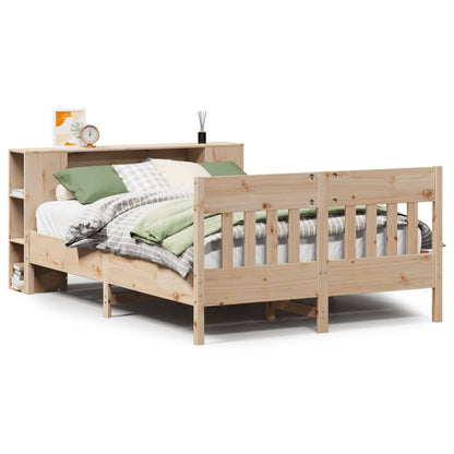 vidaXL Bookcase Bed without Mattress 160x200cm Solid Wood Pine