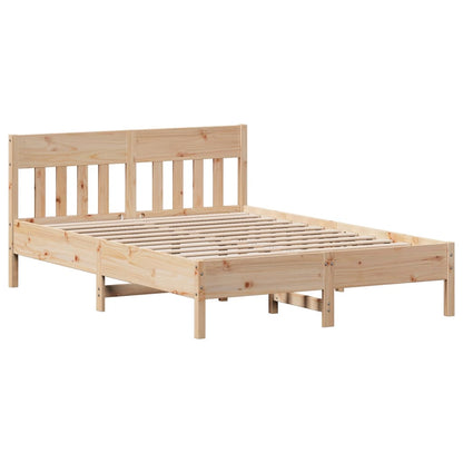vidaXL Bookcase Bed without Mattress 160x200cm Solid Wood Pine