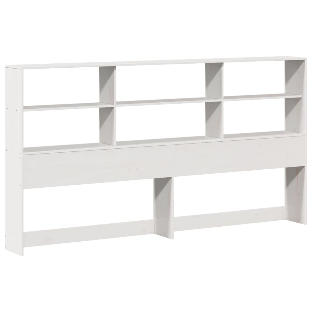 vidaXL Bed Frame without Mattress White 180x200 cm Super King Solid Wood Pine