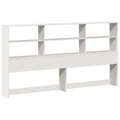 vidaXL Bed Frame without Mattress White 180x200 cm Super King Solid Wood Pine