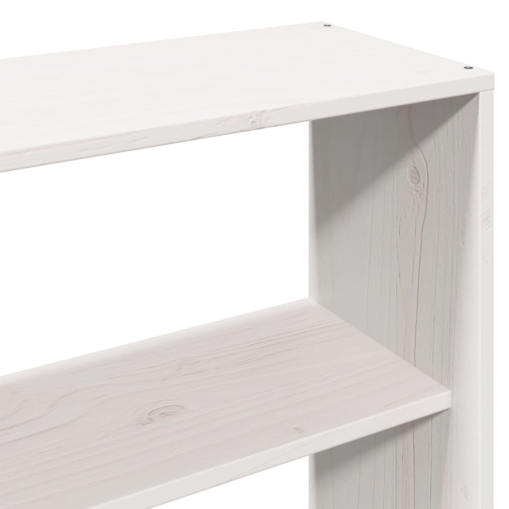 vidaXL Bed Frame without Mattress White 180x200 cm Super King Solid Wood Pine