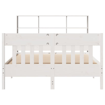 vidaXL Bed Frame without Mattress White 120x200 cm Solid Wood Pine