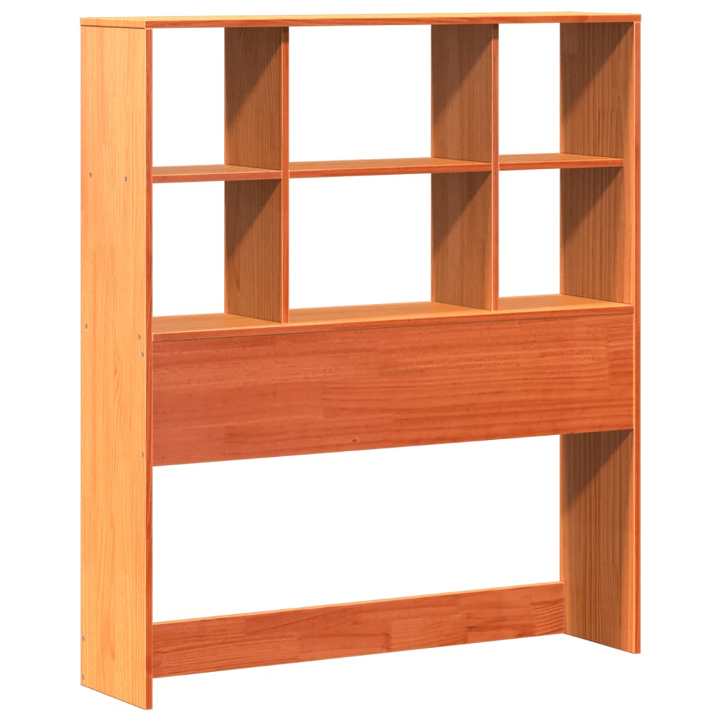 vidaXL Bed Frame without Mattress Wax Brown 75x190 cm Small Single Solid Wood Pine