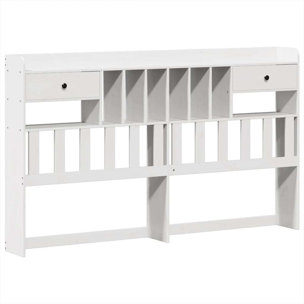 vidaXL Bed Frame without Mattress White 180x200 cm Super King Solid Wood Pine