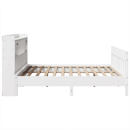 vidaXL Bed Frame without Mattress White 180x200 cm Super King Solid Wood Pine