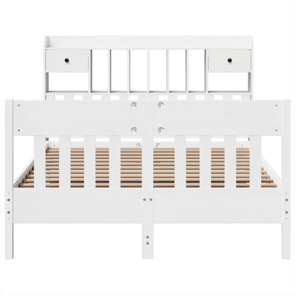 vidaXL Bed Frame without Mattress White 160x200 cm Solid Wood Pine