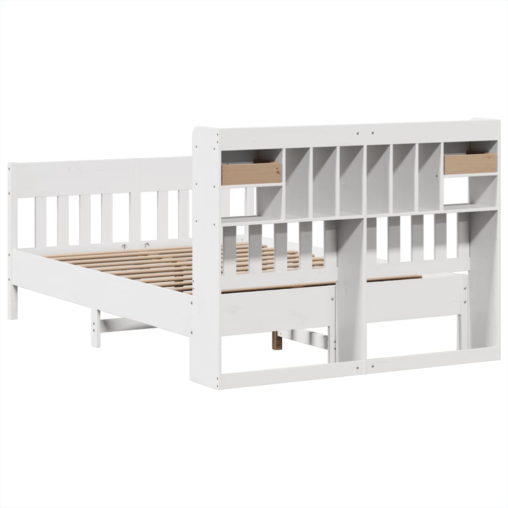 vidaXL Bed Frame without Mattress White 160x200 cm Solid Wood Pine