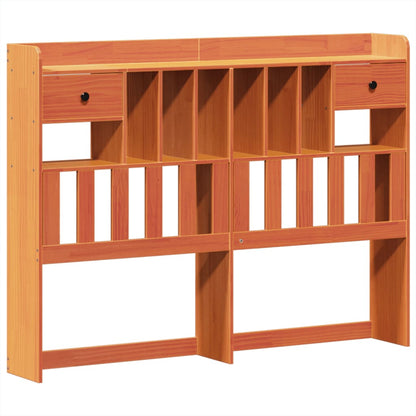 vidaXL Bed Frame without Mattress Wax Brown 150x200 cm King Size Solid Wood Pine