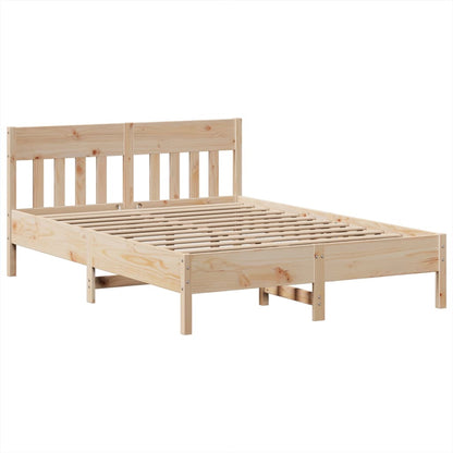 vidaXL Bed Frame without Mattress 140x200 cm Solid Wood Pine