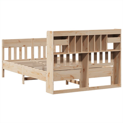 vidaXL Bed Frame without Mattress 140x200 cm Solid Wood Pine
