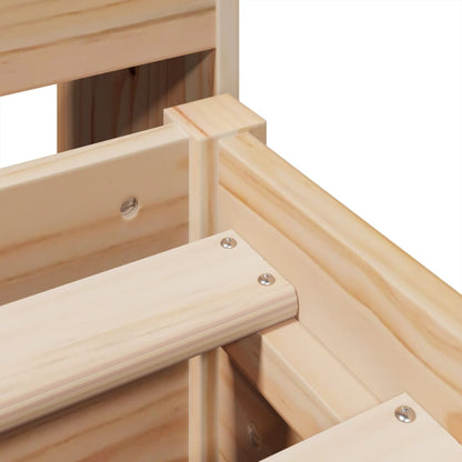 vidaXL Bed Frame without Mattress 140x200 cm Solid Wood Pine