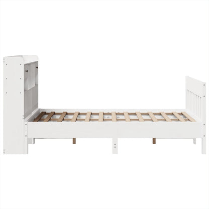 vidaXL Bed Frame without Mattress White 135x190 cm Solid Wood Pine