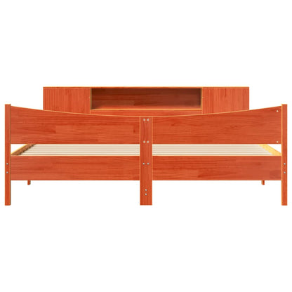 vidaXL Bed Frame without Mattress Wax Brown 180x200 cm Super King Solid Wood Pine