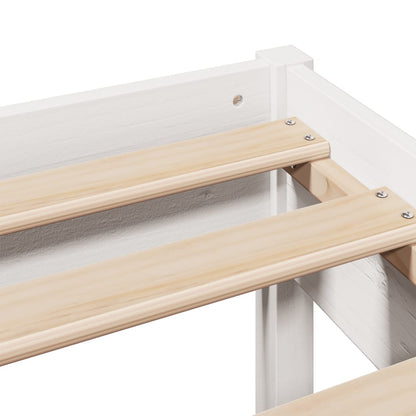 vidaXL Bed Frame without Mattress White 160x200 cm Solid Wood Pine