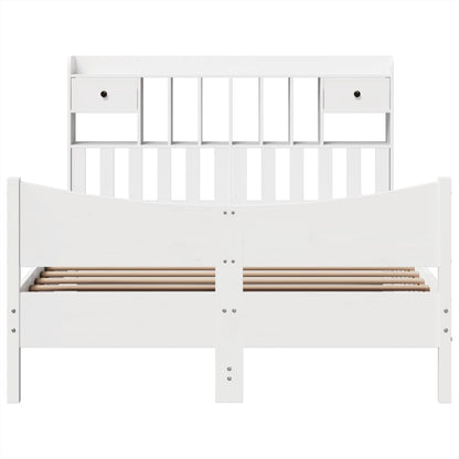 vidaXL Bed Frame without Mattress White 160x200 cm Solid Wood Pine