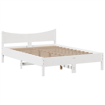 vidaXL Bed Frame without Mattress White 160x200 cm Solid Wood Pine
