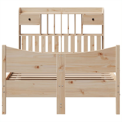 vidaXL Bed Frame without Mattress 135x190 cm Double Solid Wood Pine