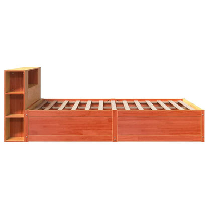 vidaXL Bed Frame without Mattress Wax Brown 140x200 cm Solid Wood Pine