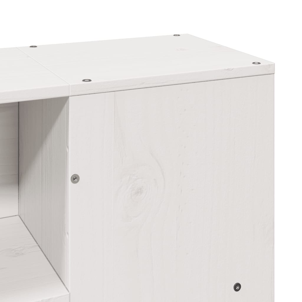 vidaXL Bed Frame without Mattress White 140x190 cm Solid Wood Pine