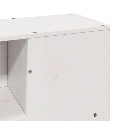 vidaXL Bed Frame without Mattress White 135x190 cm Double Solid Wood Pine