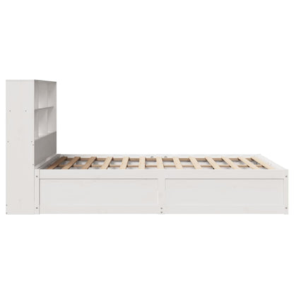vidaXL Bed Frame without Mattress White 140x190 cm Solid Wood Pine